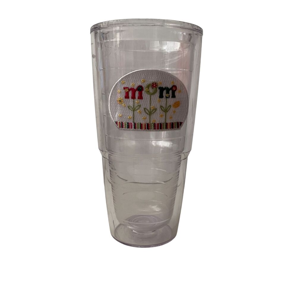 Tervis 24 Oz Tumbler MOM‎ 7 1/2 Inches Tall Insulated Double Walled Drinking Cup